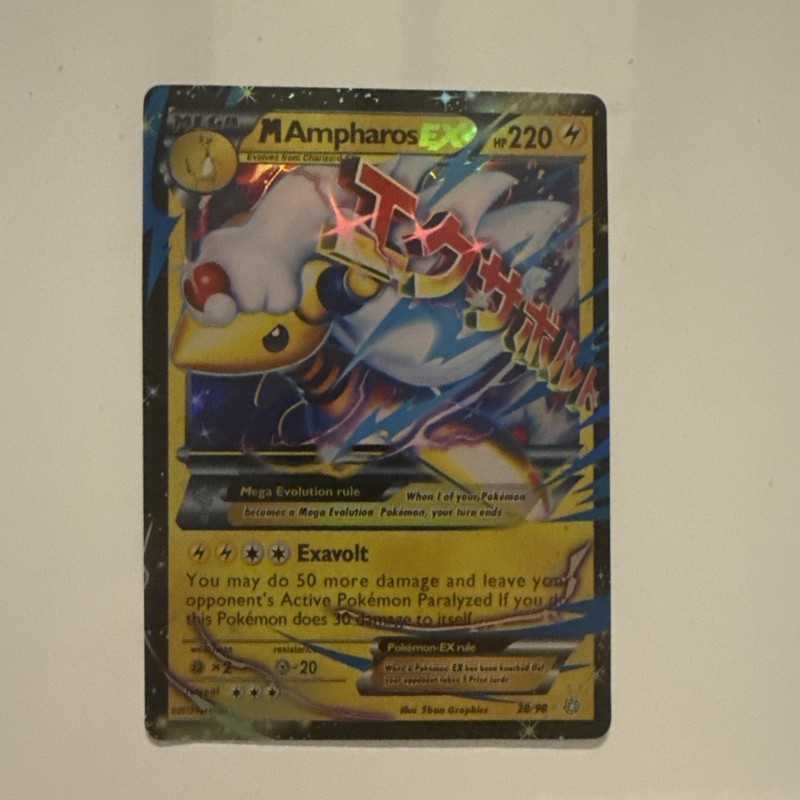 M Ampharos EX 28/98 XY - Ancient Origins Holo