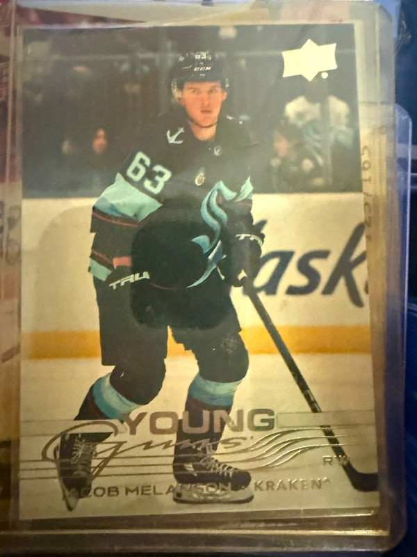Upper Deck Young Guns Jacob Melanson Seattle Kraken #63 Rookie Hockey Card